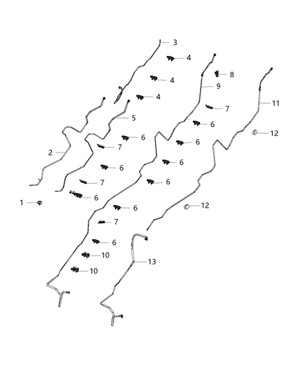 2014 Ram 4500 Fuel Lines, Rear Diagram 2