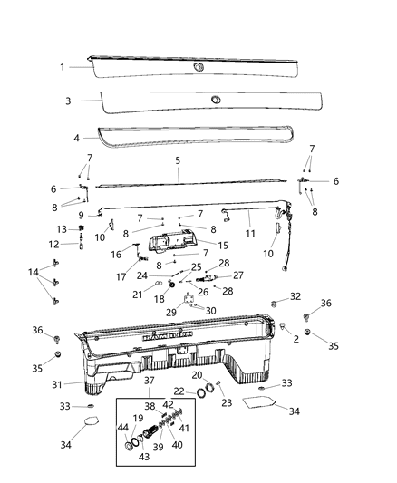 2015 Ram 2500 Ram Box Diagram