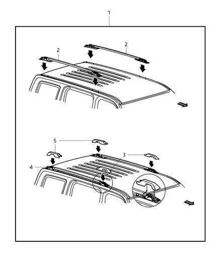 2012 Jeep Liberty Rack Kit - Multipurpose Diagram