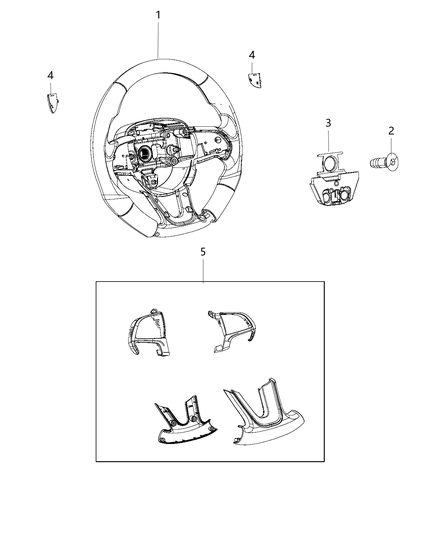 2019 Dodge Durango Steering Wheel Assembly Diagram 2