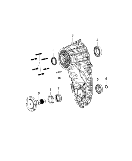 2013 Ram 3500 Front Case Half Diagram 1