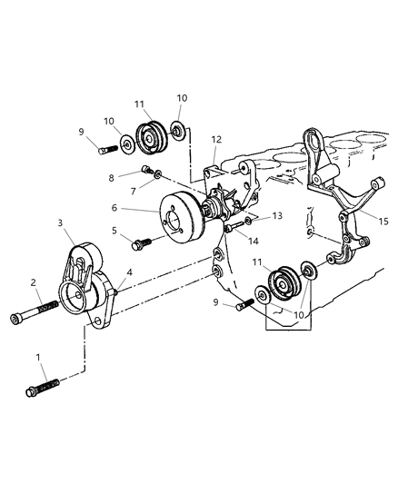 2000 Jeep Grand Cherokee Drive Pulleys Diagram 3