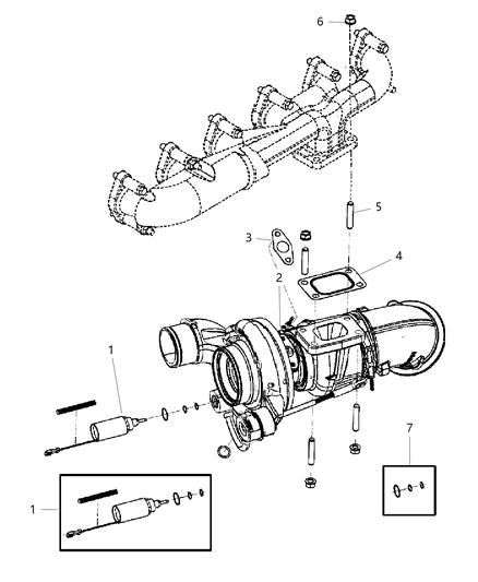 2007 Dodge Ram 3500 Pickup Turbocharger Diagram 1