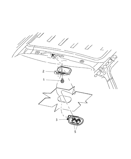 2002 Dodge Durango Air Conditioning And Heater Auxiliary Control Switch Diagram for 5HA50TL2AA