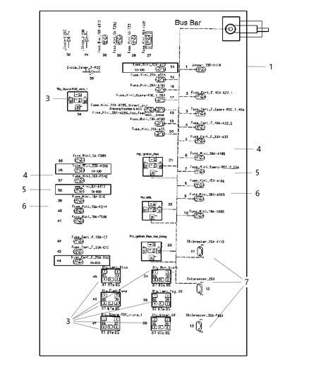 2012 Chrysler 300 Power Distribution Center, Relays & Fuses Diagram