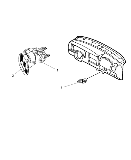 2004 Dodge Durango Lamps - Dome-Courtesy-Reading Diagram