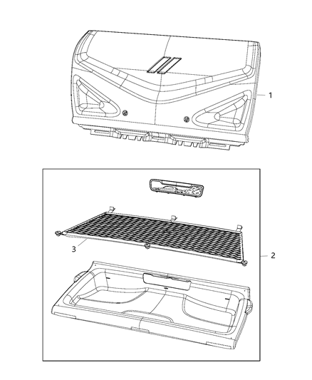 2020 Dodge Challenger Second Row - Adjusters, Recliners, Shields And Risers Diagram 2