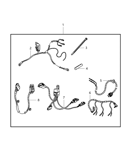 2007 Jeep Commander Harness-Wiring Diagram for 5179783AA