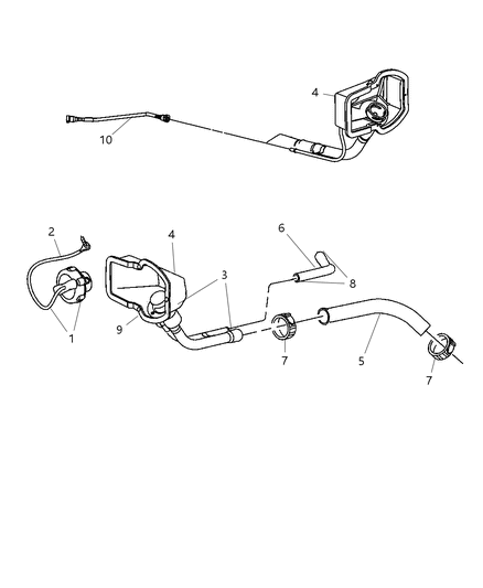 2005 Dodge Ram 1500 Fuel Filler Tube Diagram