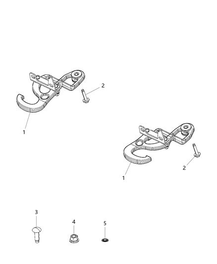 2020 Ram 1500 Hook-Tow Diagram for 55398284AA