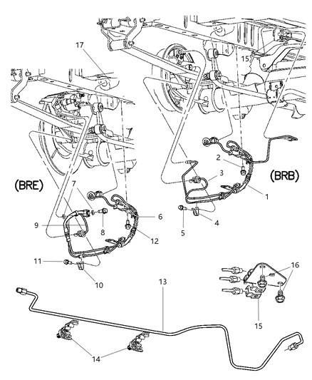 2007 Dodge Caravan Line-Brake Diagram for 4721553AC