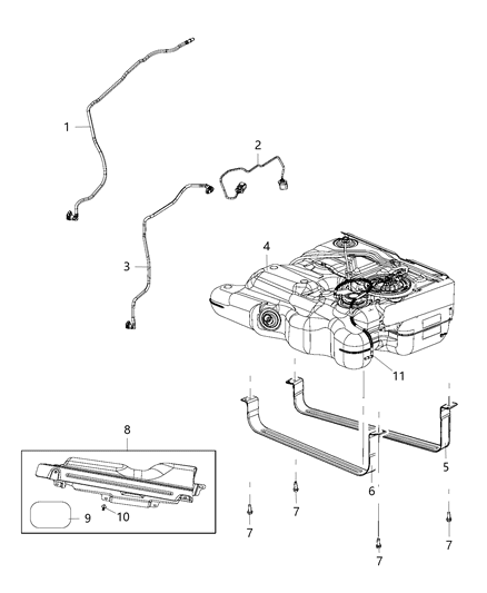 2016 Chrysler Town & Country Fuel Tank Diagram