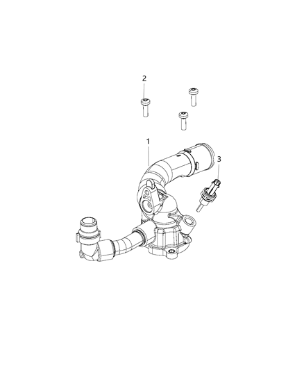 2018 Jeep Wrangler THERMOSTA Diagram for 5048424AB