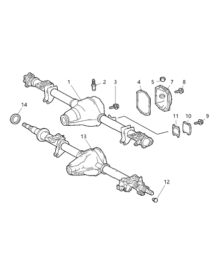 2005 Dodge Sprinter 2500 Cover Diagram for 5134668AA