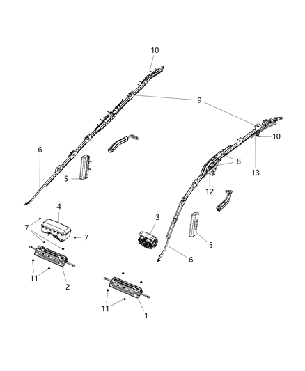 2017 Chrysler 200 Air Bag-Steering Column Opening Diagram for 68148438AC