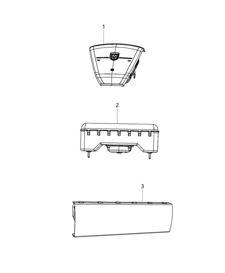 2012 Dodge Journey Air Bags Front Diagram