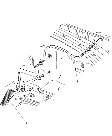 2007 Dodge Dakota Pedal-Accelerator Diagram for 53032919AA