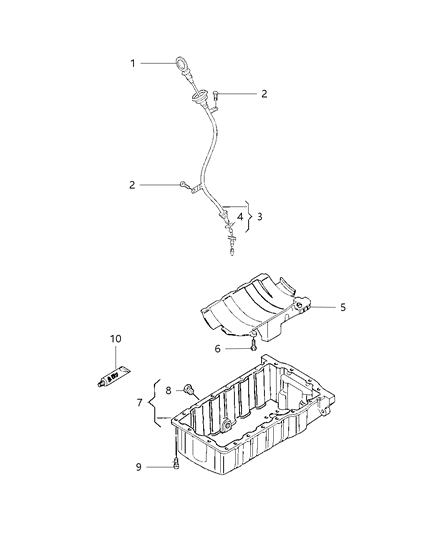 2008 Jeep Compass Bolt-Hexagon Socket Head Diagram for 68041138AA