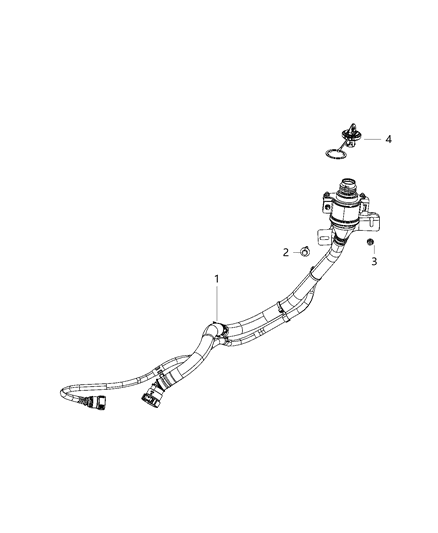 2020 Jeep Cherokee Tube-UREA Filler Diagram for 68335010AF