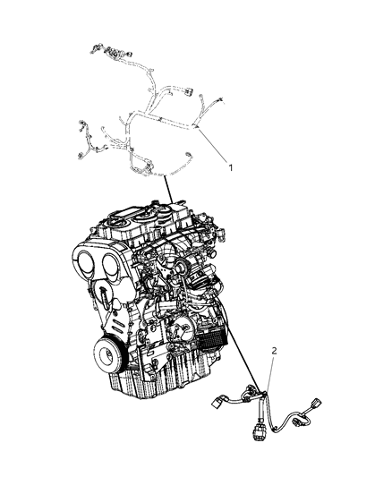 2010 Dodge Journey Wiring-Engine Diagram for 68058570AA
