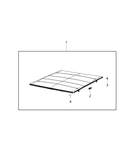 2019 Ram 2500 Hinge-TONNEAU Cover Diagram for 68194101AA