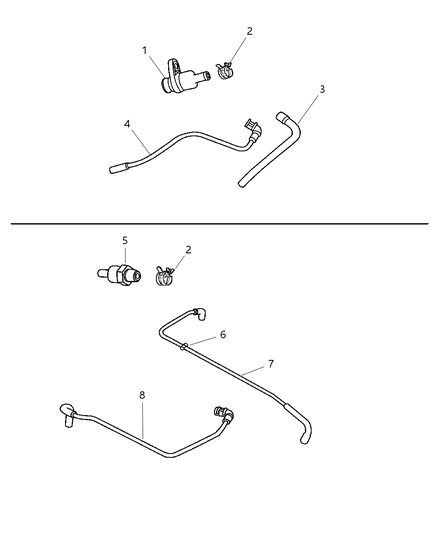 2001 Chrysler Sebring Crankcase Ventilation Diagram 1