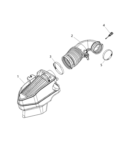 2020 Dodge Challenger Air Cleaner Diagram 2