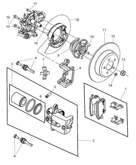 2005 Chrysler 300 Brake Rotor Diagram for 4779209AB