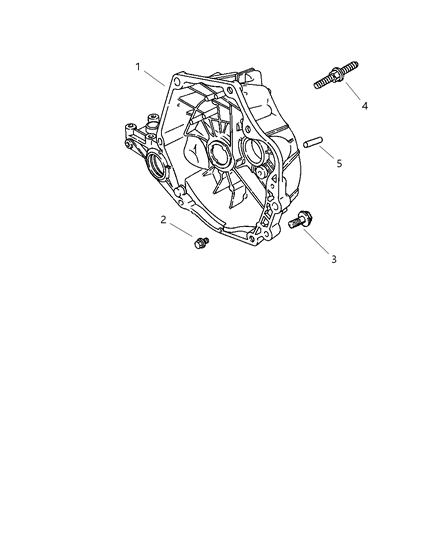 1998 Chrysler Sebring Convertible Clutch & Disc Diagram 1