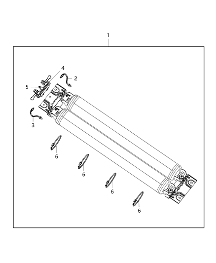 2019 Ram 1500 New Style Air Suspension Reservoir Assembly Diagram