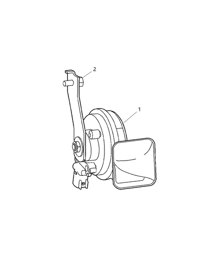 1999 Chrysler Cirrus Horn Diagram for 4608311AF