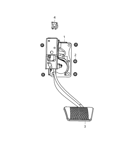 2012 Dodge Journey Brake Pedals Diagram