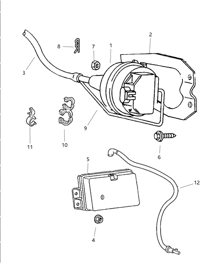 1998 Dodge Ram 3500 Quad & Club Cab Speed Control Diagram