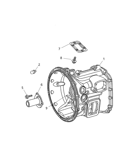 2006 Dodge Ram 3500 Front Case & Related Parts Diagram