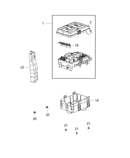 2019 Ram 1500 Power Distribution Center Diagram