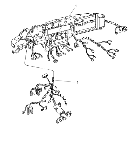 1997 Dodge Viper Wiring-Instrument Panel Diagram for 4763138AC