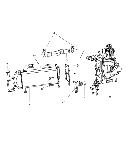 2012 Jeep Liberty EGR Cooling System Diagram