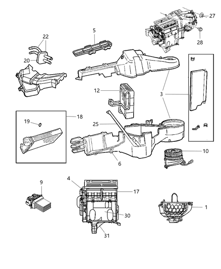 2008 Chrysler Pacifica Cover-Center Distribution Diagram for 4885625AA