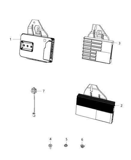 2021 Jeep Grand Cherokee Amplifier Diagram for 68526085AA