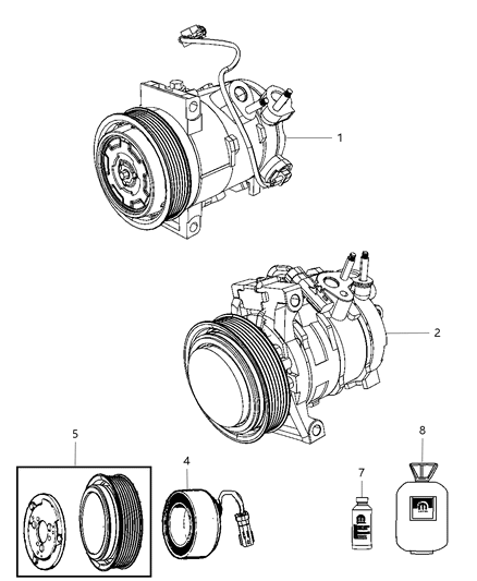 2010 Jeep Patriot A/C Compressor Diagram