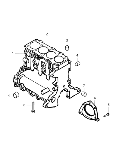 2019 Jeep Compass Cylinder Block And Hardware Diagram 3