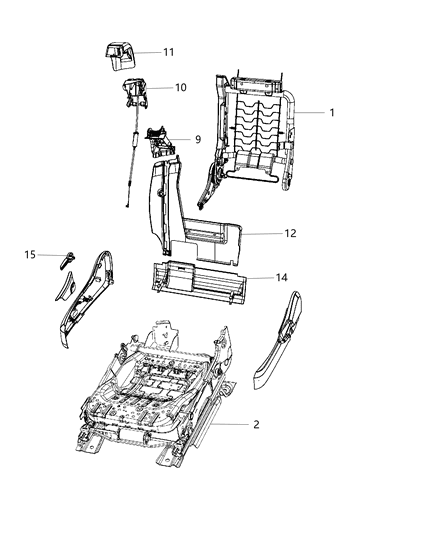 2012 Chrysler 200 Passenger Seat - Power Diagram