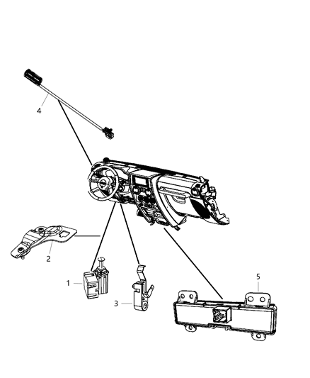 2010 Jeep Wrangler Switches - Instrument Panel Diagram