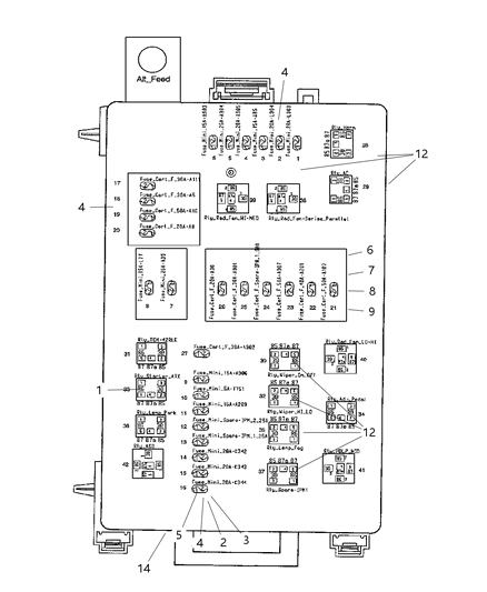 2012 Dodge Challenger Electrical Block Diagram for 68105528AA