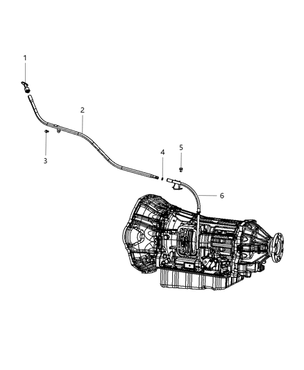 2010 Dodge Ram 3500 Cab Chassis Oil Filler Tube & Related Parts Diagram