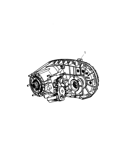 2006 Dodge Ram 3500 Transfer Case Assembly Model Diagram for 52123024AA