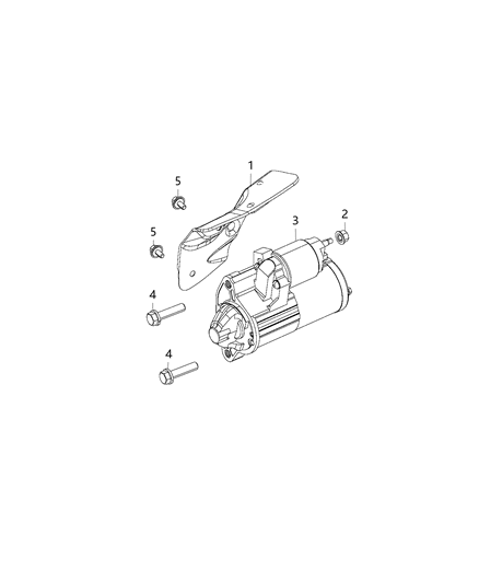 2019 Dodge Durango Starter & Related Parts Diagram 3