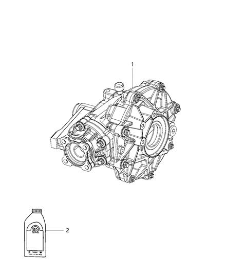 2020 Chrysler 300 Diff-Front Axle Diagram for 68495080AA