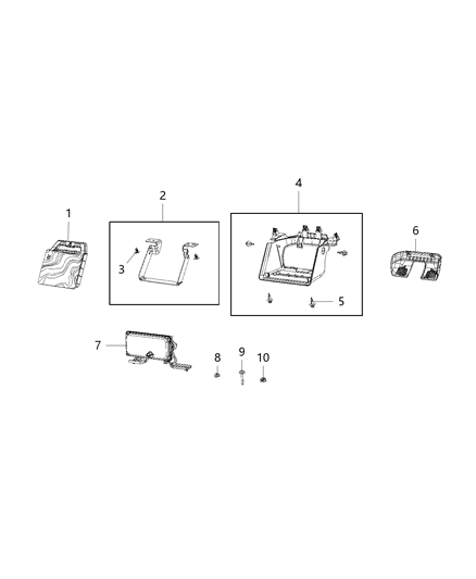 2020 Jeep Gladiator Module Diagram for 56029828AA