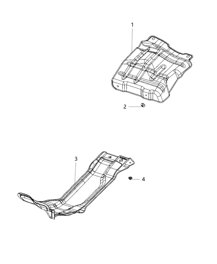 2020 Jeep Gladiator Exhaust Heat Shield Diagram